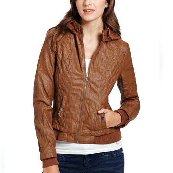 Guess Jackets & Blazers - Guess Bamba Bomber Jacket Vegan Leather S/P  J60